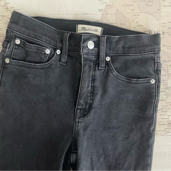 Madewell Cali Demi-Boot Jeans Size 25 Dark Gray Denim - Picture 5 of 14